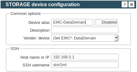 EMC DataDomain Storage management