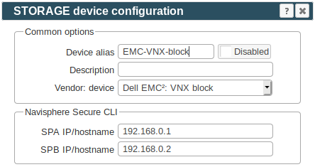 EMC VNX block Storage management