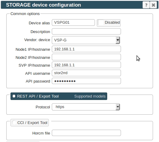 HDS VSP Storage management
