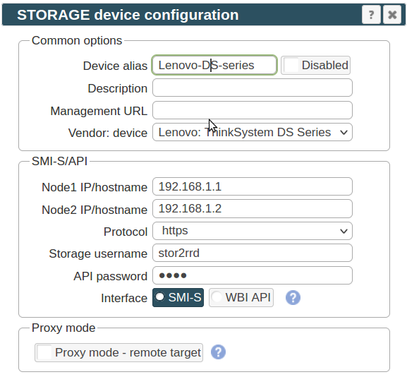 Lenovo Stirage S series Storage management